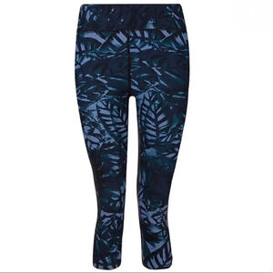 Sweaty Betty Blue Leaf Print Leggings